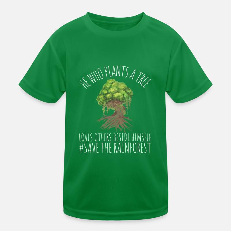 Sauvez la forêt tropicale T-shirt sport Enfant