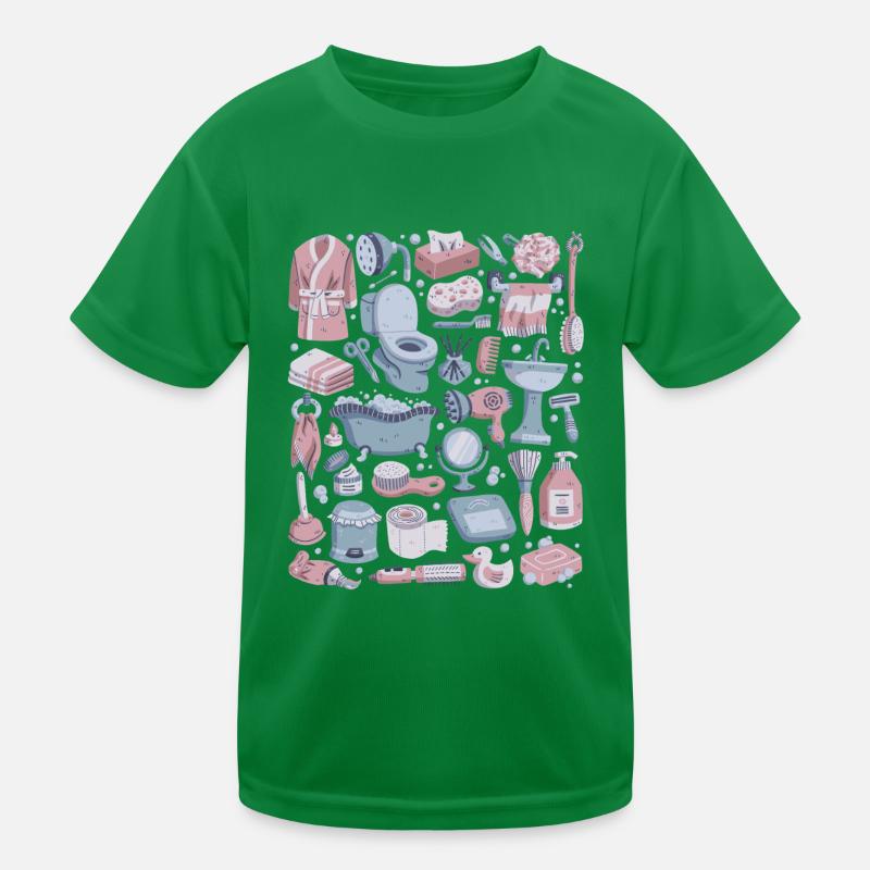 Badezimmer Kinder Funktions-T-Shirt