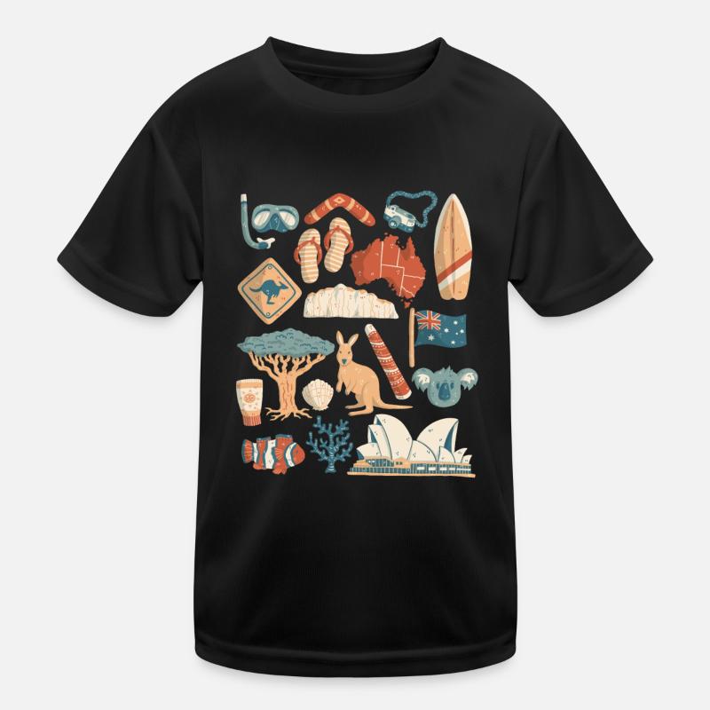 Australie T-shirt sport Enfant