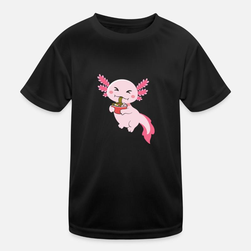 Axolotl Funny Mexican Salamander Axolotl Kids Functional T-Shirt