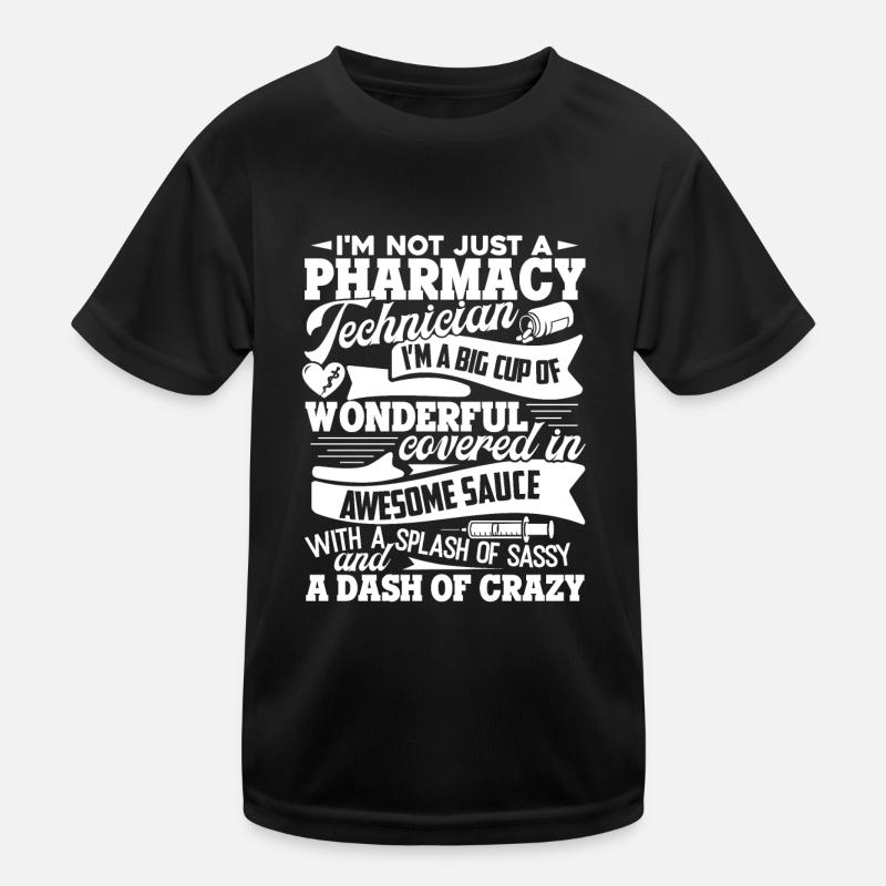 Pharmacy Technician Just A Pharmacy Technician Kids Functional T-Shirt