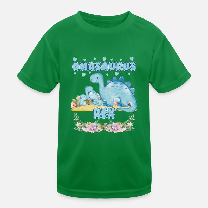 Omasaurus Dinosaurier Grandma Muttertag Granny Kinder Funktions-T-Shirt