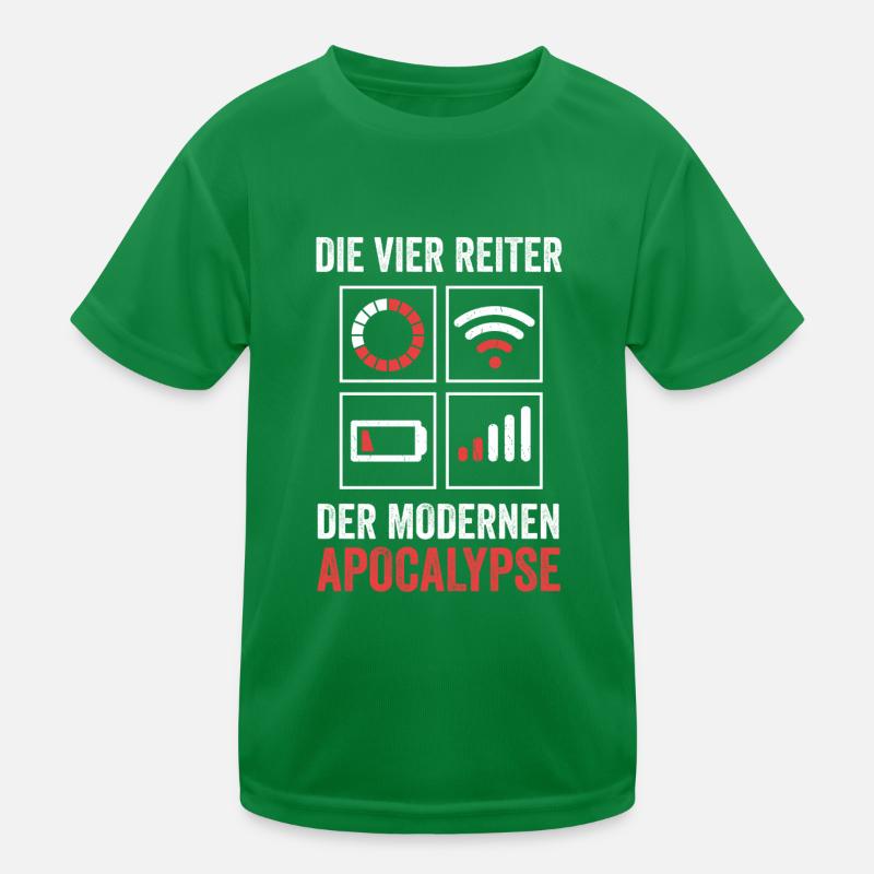 Die vier Reiter der modernen Apocalypse Kinder Funktions-T-Shirt