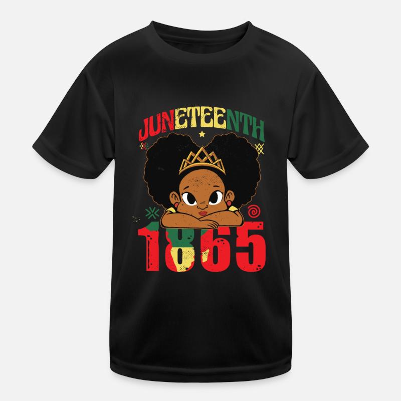 1865 Juneteenth Freedom Day Emancipation Day Kids Functional T-Shirt
