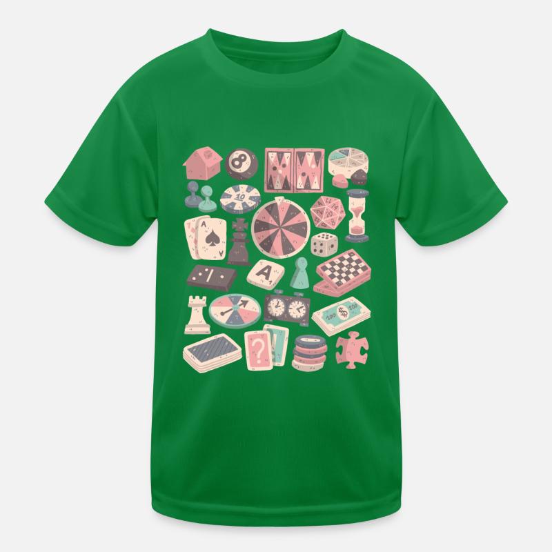 Brettspiele und Gesellschaftsspiele Kinder Funktions-T-Shirt