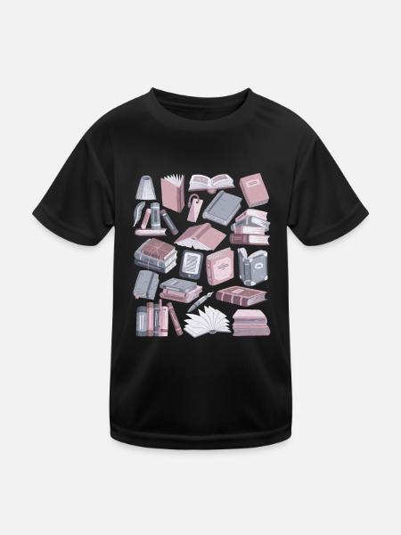 Livres - T-shirt sport Enfant - noir - Devant