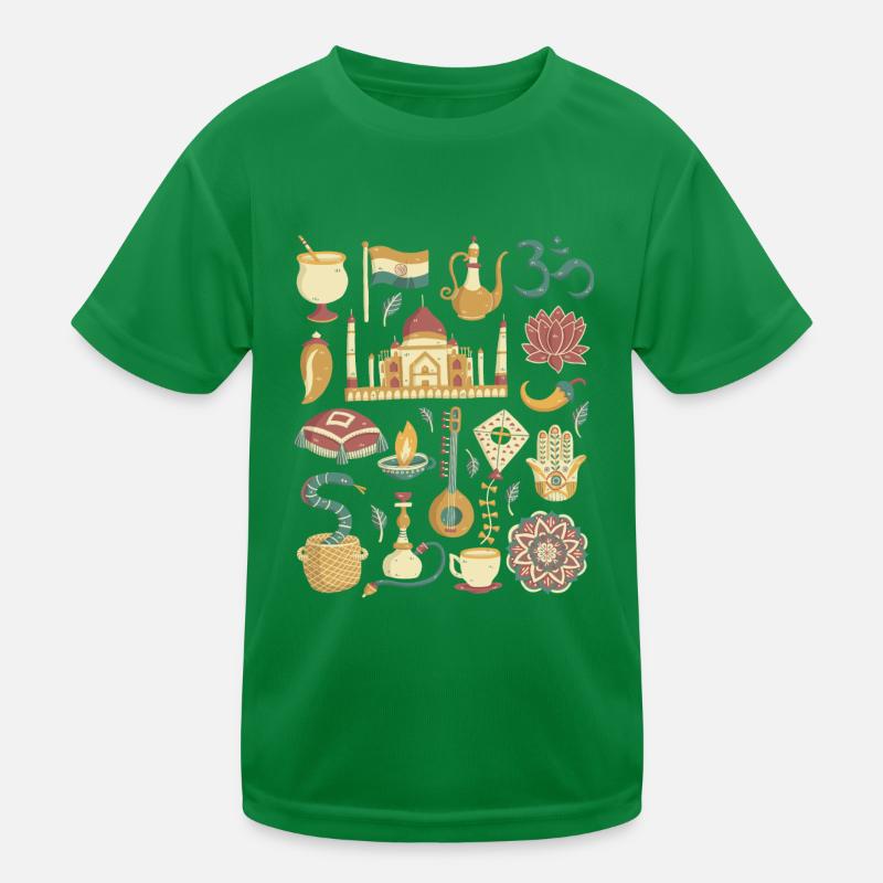 Indien Kinder Funktions-T-Shirt