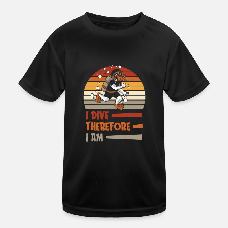 Diving Diver Commercial Diving Kids Functional T-Shirt