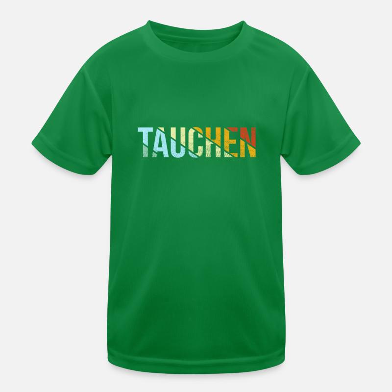 Tauchen Retro Kinder Funktions-T-Shirt