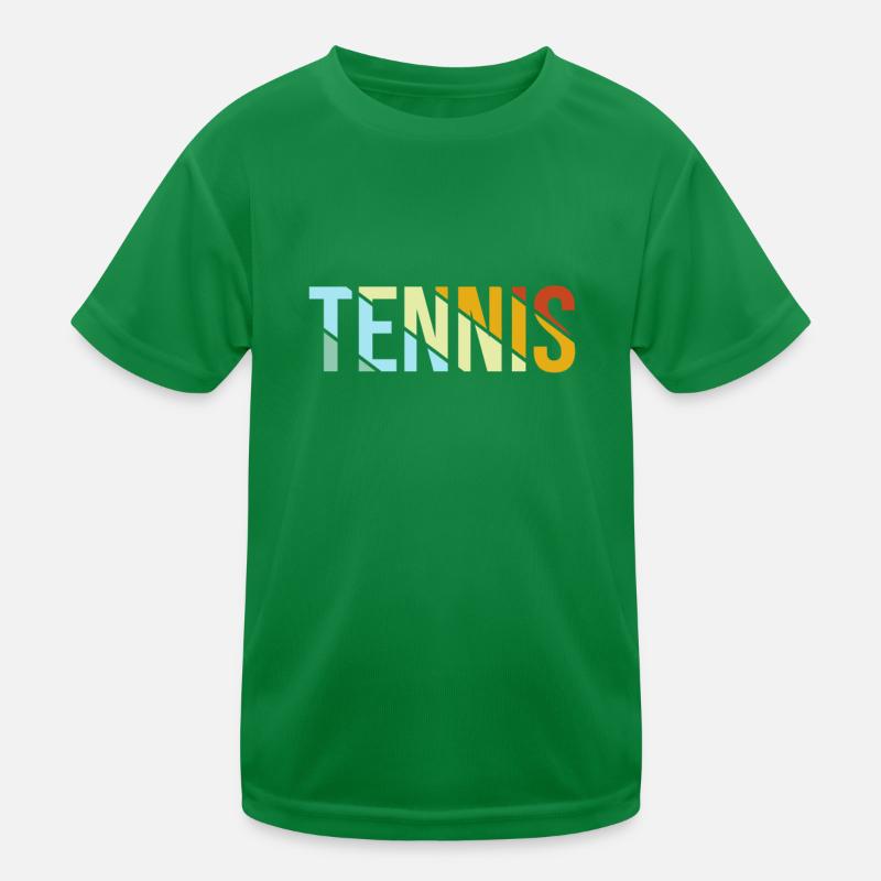 Tennis Retro Kinder Funktions-T-Shirt