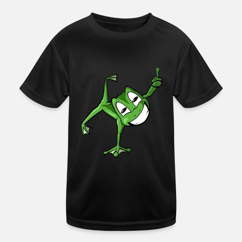 Circus Frog Handstand Kids Functional T-Shirt