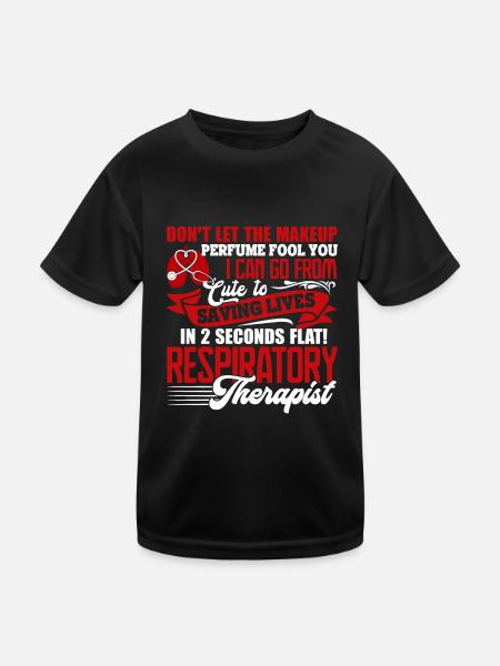 Respiratory Therapist Saving Lives - Kids Functional T-Shirt - black - Front