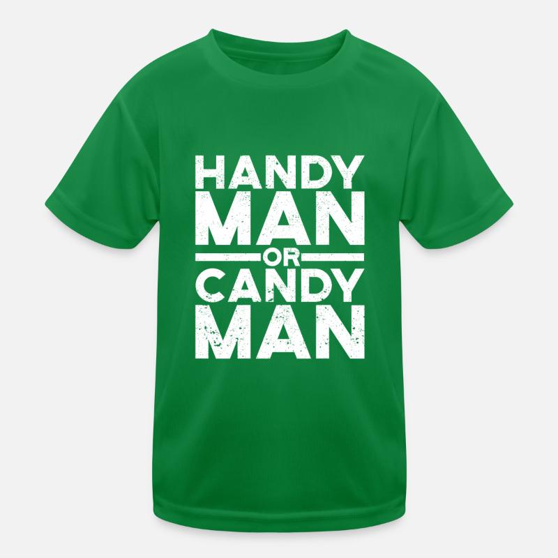 Handyman oder Candyman Lustiger Mechaniker Kinder Funktions-T-Shirt