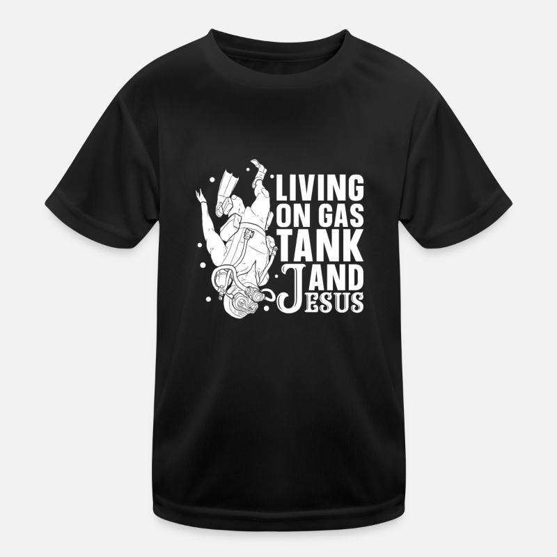 Diving Divers Commercial Diving Kids Functional T-Shirt