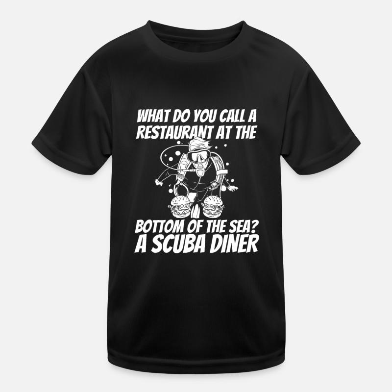 Diving Divers Commercial Diving Kids Functional T-Shirt