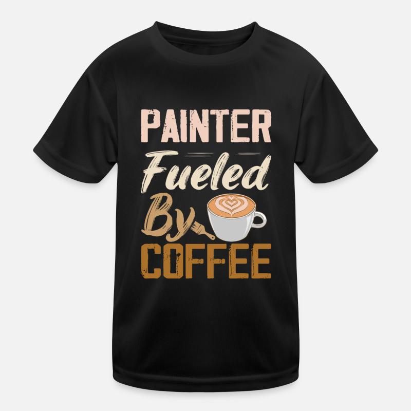 Peintre alimenté par la profession de café T-shirt sport Enfant