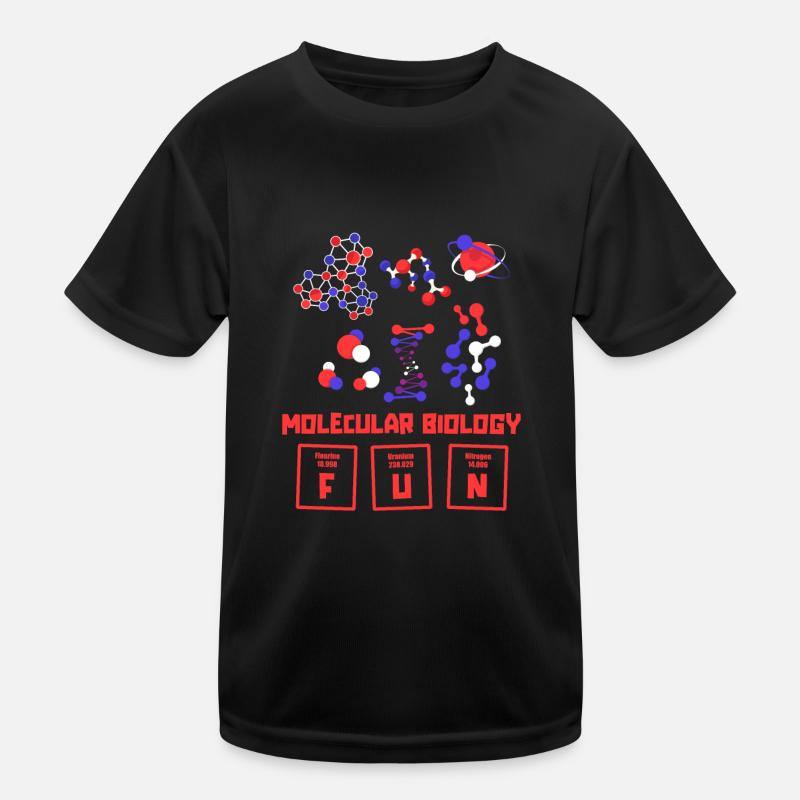 Biologie Biologe Moleküle Molekularbiologe Kinder Funktions-T-Shirt