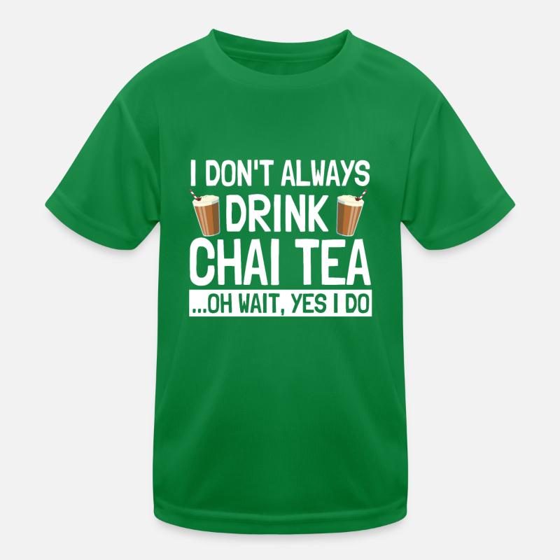 Drôle de thé Chai Dire l’amour Chai Latte T-shirt sport Enfant
