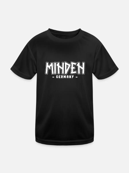 Minden Mindenerin Mindener Stadt Minden - Kinder Funktions-T-Shirt - Schwarz