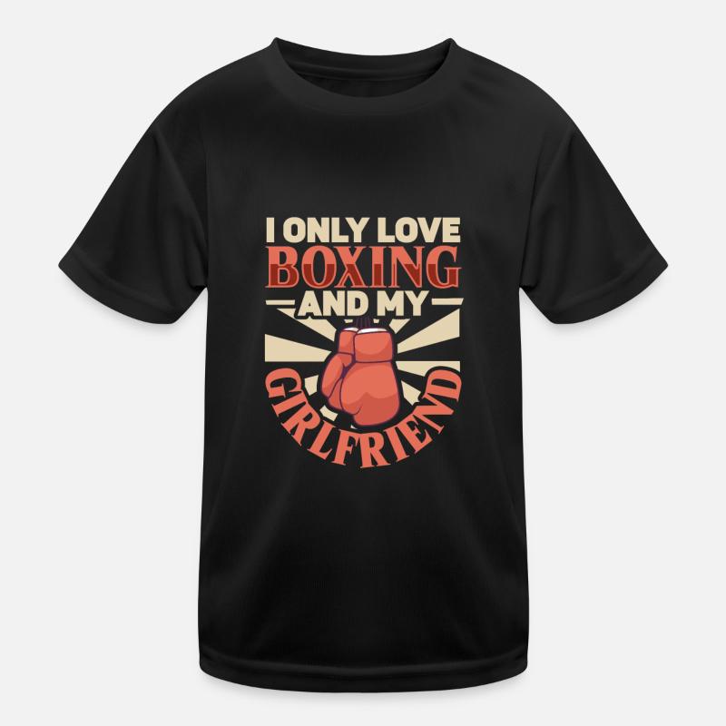 Boxe féminine Boxe féminine Boxeuse féminine T-shirt sport Enfant
