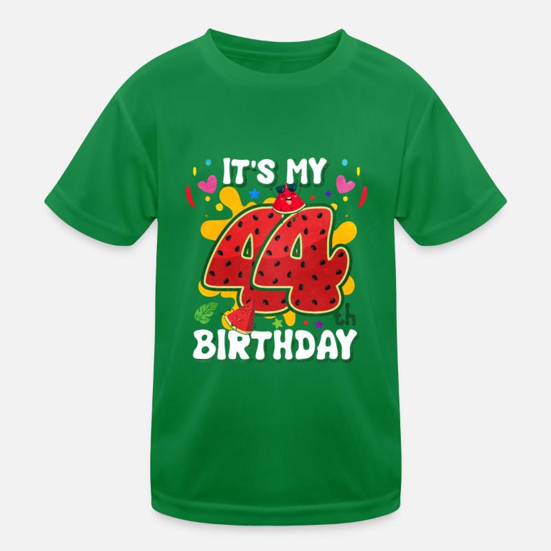 44. Geburtstag Wassermelone Kinder Funktions-T-Shirt