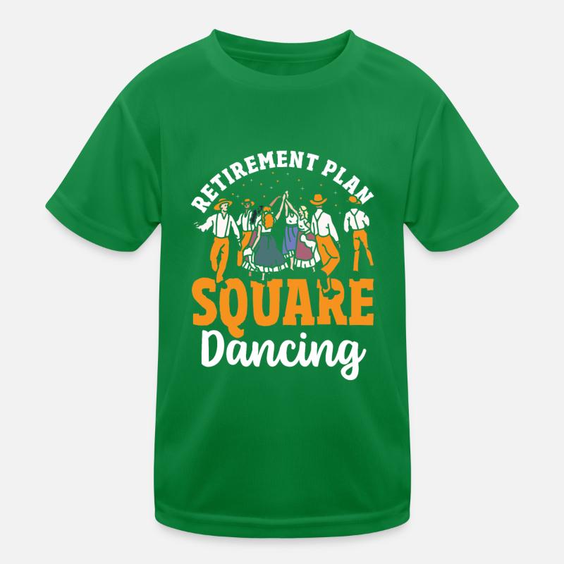 Plan de retraite Square Dancer Danse carrée T-shirt sport Enfant