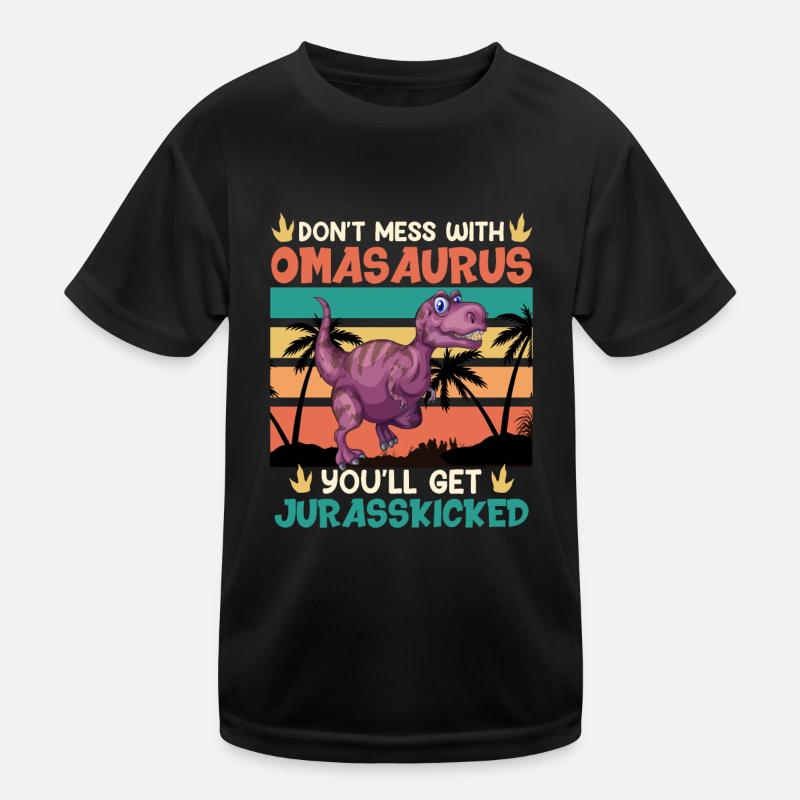 Omasaurus Muttertag Grandma Mama Tag Oma Kinder Funktions-T-Shirt