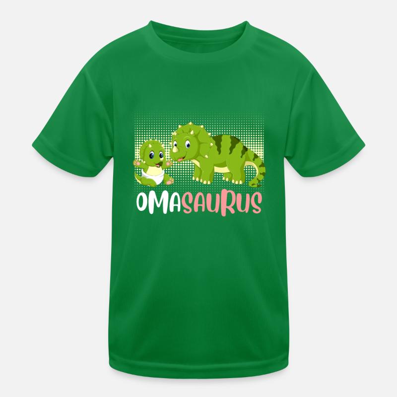 Omasaurus Muttertag Großmutter Saurus Omi Kinder Funktions-T-Shirt