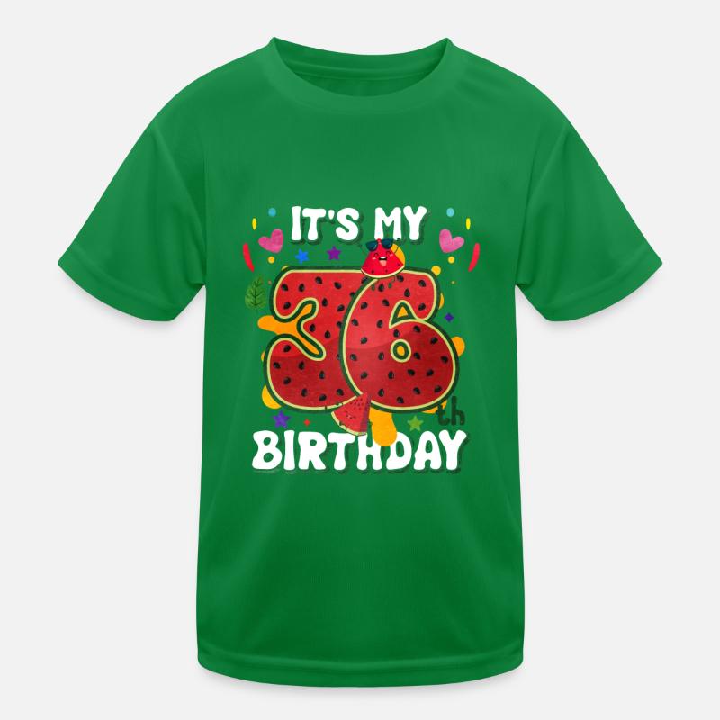36. Geburtstag Wassermelone Kinder Funktions-T-Shirt