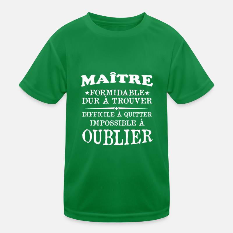 Maître formidable idée cadeau maître d'école T-shirt sport Enfant