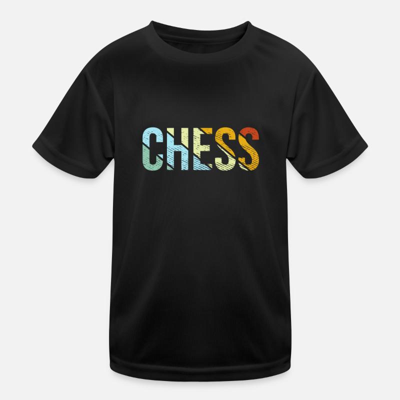 Schach Retro Kinder Funktions-T-Shirt
