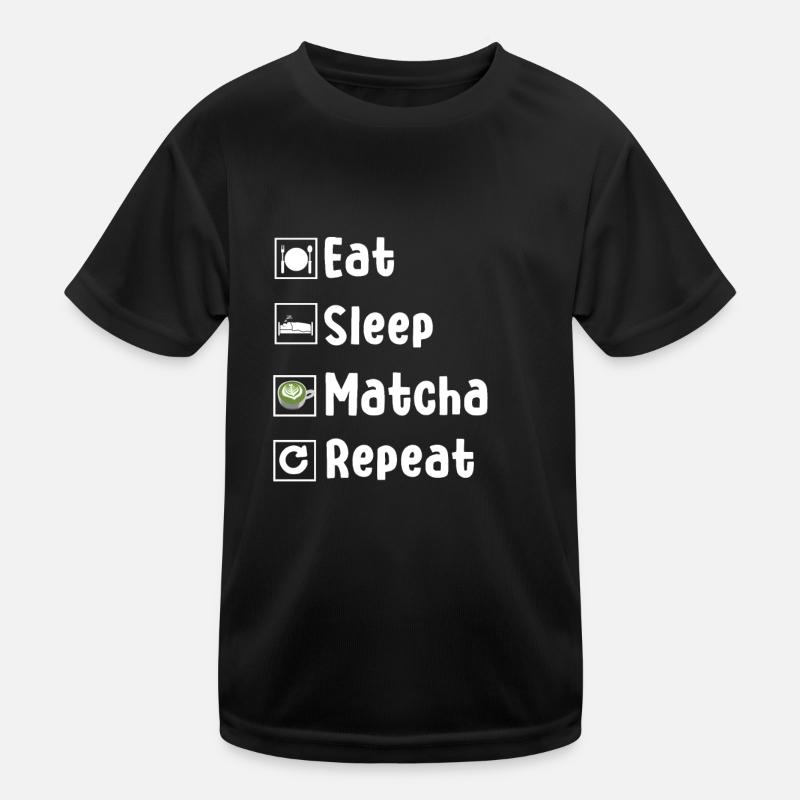 Funny Matcha Lover Gift - Kids Functional T-Shirt - black