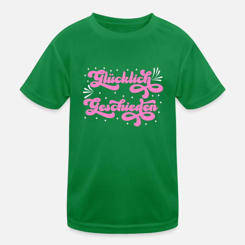 Glücklich Geschieden Scheidung Ehe Scheidungsparty Kinder Funktions-T-Shirt
