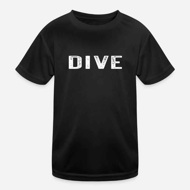 Diver Underwater Diving Dive Kinder Funktions-T-Shirt