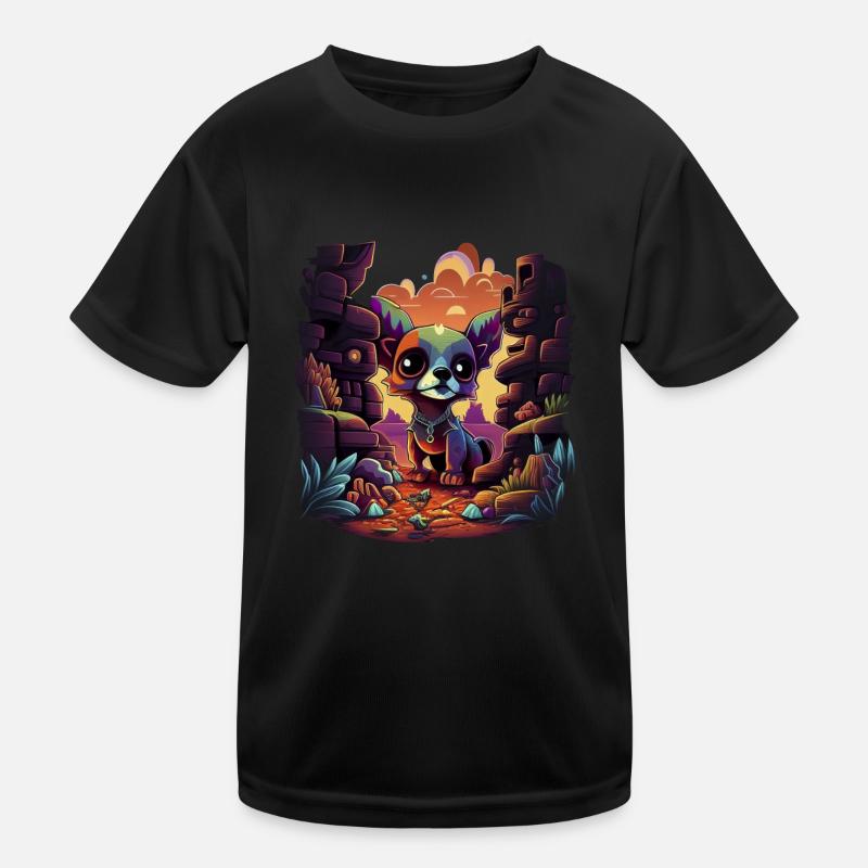 Chihuahua | Gaming Gamer Funny Comic Videogame Kids Functional T-Shirt