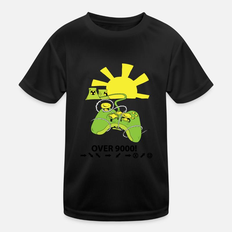 Plus de 9000 joueurs de manette de jeu de centrale nucléaire T-shirt sport Enfant