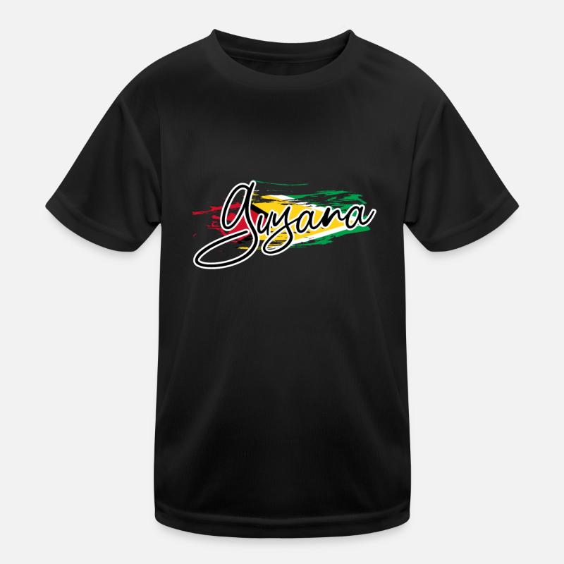 Guyana Kinder Funktions-T-Shirt