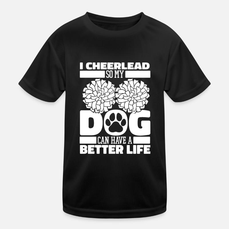 Cheerleader Cheerleading Kids Functional T-Shirt