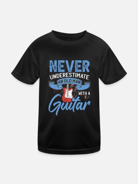 Lustiger Musikliebhaber Akustischer Elektroband-Künstler - Kinder Funktions-T-Shirt - Schwarz - Vorne
