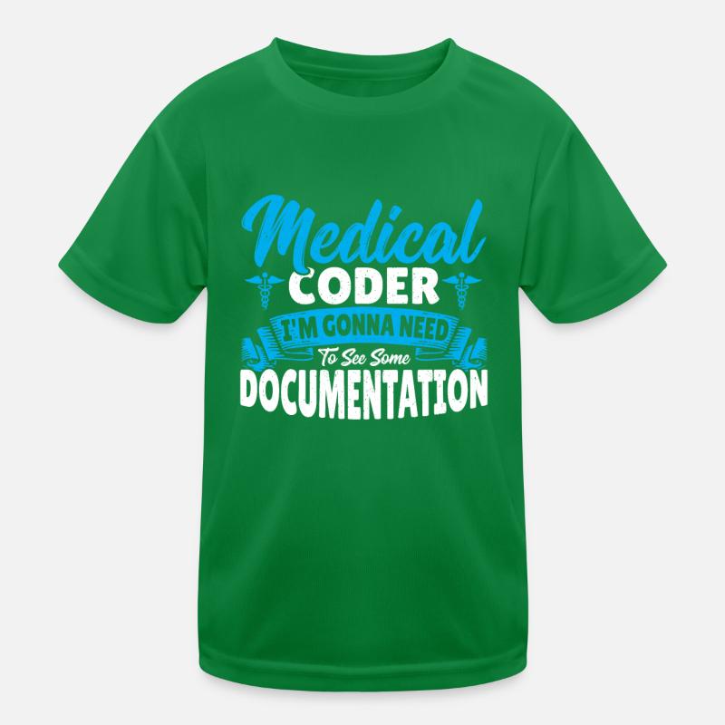 Medizinischer Kodierer Ich sehe eine Kinder Funktions-T-Shirt