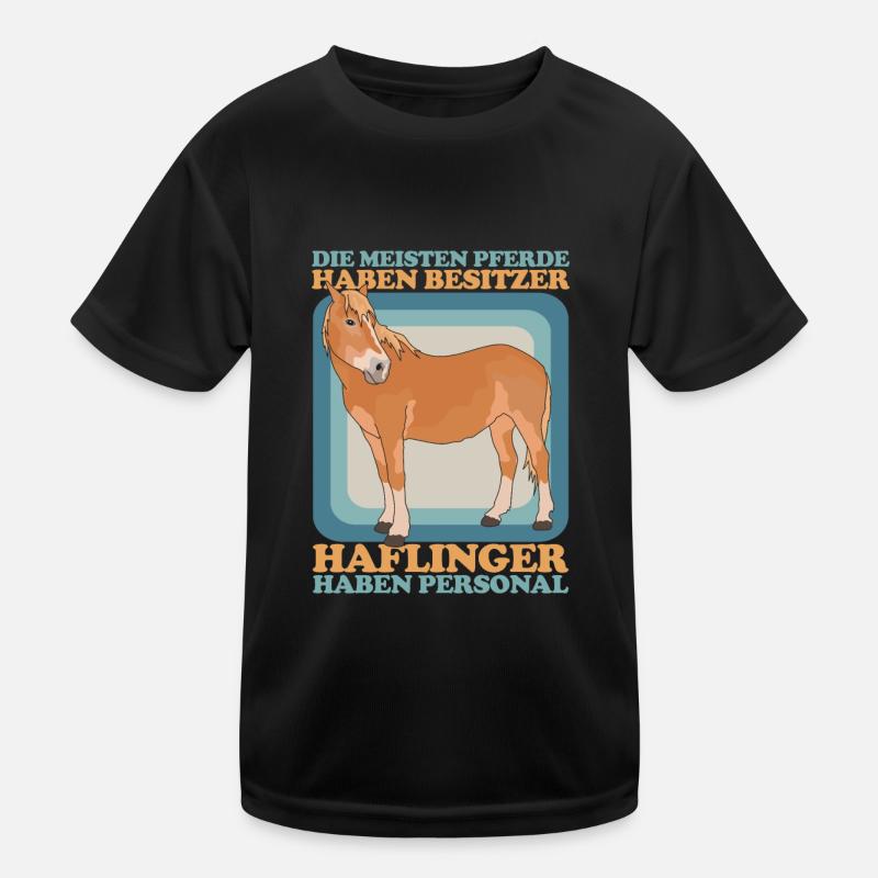 Haflinger Pferde Pferdebesitzer Haffi Geschenk Kinder Funktions-T-Shirt