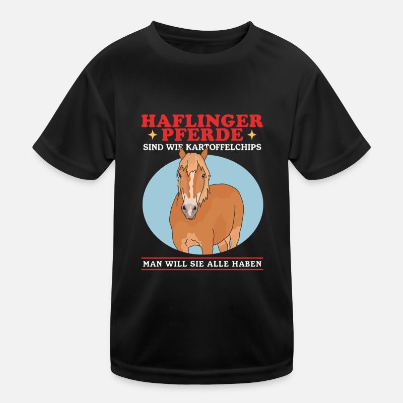 Haflinger Pferd Haffi Pferdebesitzer Geschenk Kinder Funktions-T-Shirt