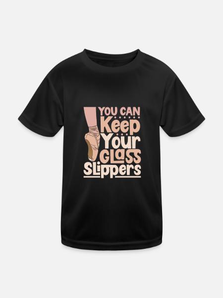 Ballet Ballerina Dance Dancer Dancing Ballet Gift - Kinder Funktions-T-Shirt - Schwarz - Vorne