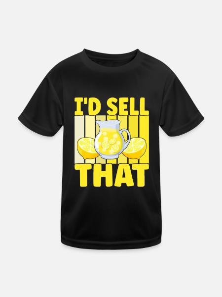Lemonade Lemonade stand - Kids Functional T-Shirt - black - Front