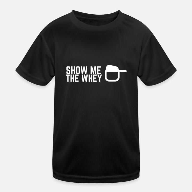 Afficher la poudre de protéine de lactosérum T-shirt sport Enfant