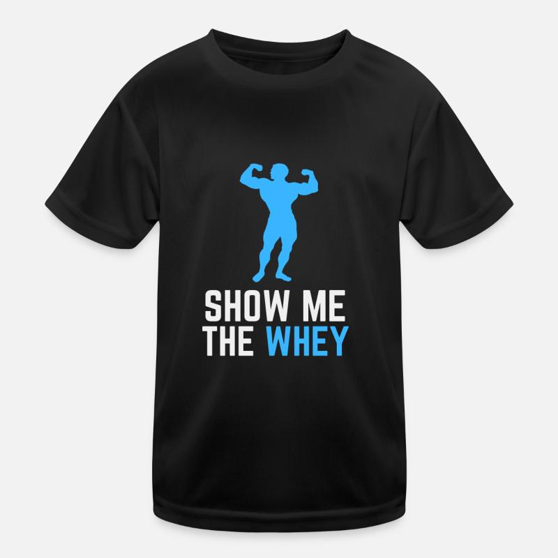 Afficher la poudre de protéine de lactosérum T-shirt sport Enfant