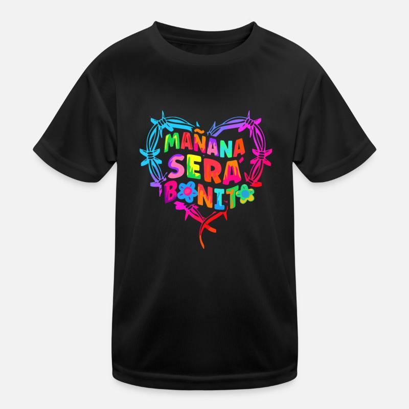 Mañana Será Bonito Drôles de points positifs espagnols T-shirt sport Enfant