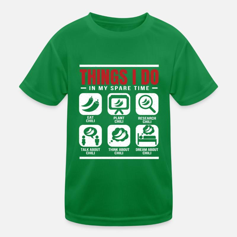 Piment piment épicé et drôle que je fais dans mon spa T-shirt sport Enfant