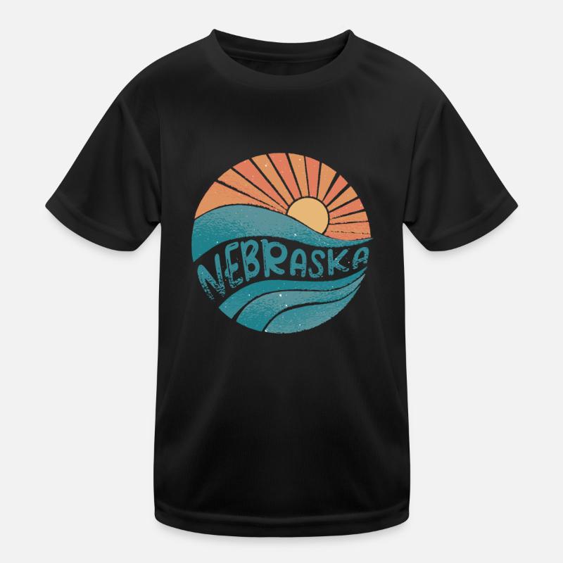 Nebraska Kinder Funktions-T-Shirt