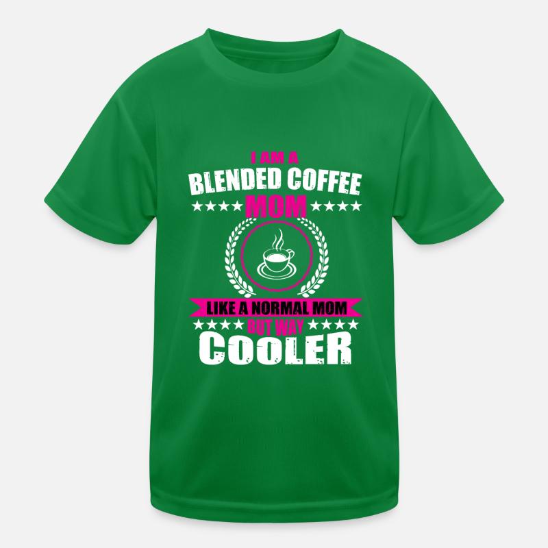 Gemischter Kaffee Mama Outfit Muttertag Kinder Funktions-T-Shirt